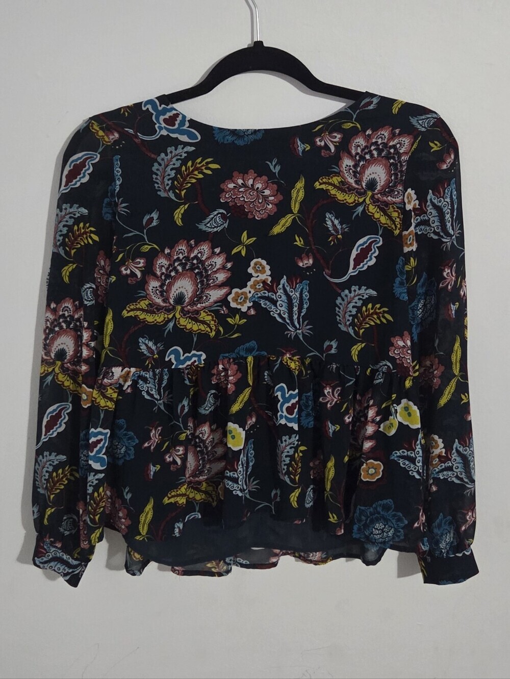 Loft Floral Peplum Blouse